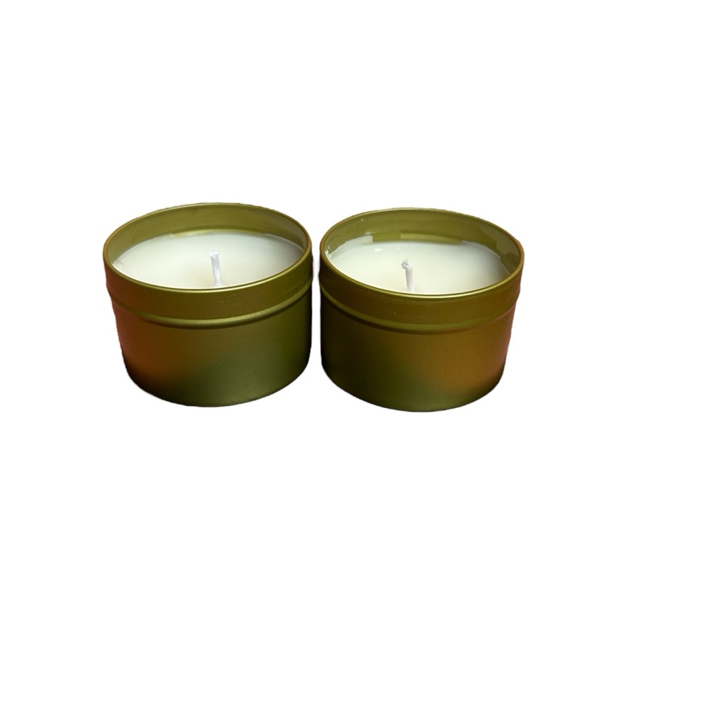 Handmade Golden Waffle And Chocolate Sweet Orange 4oz Beeswax Candles NEW - Picture 1 of 9